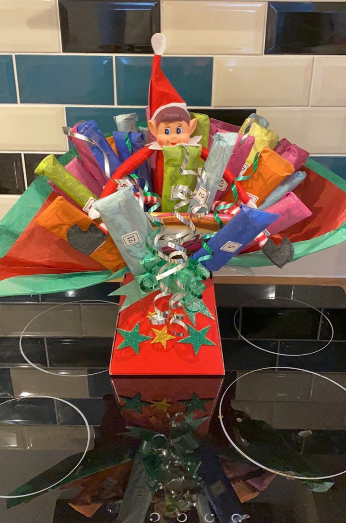 The Elf is Back – Christmas Countdown Chocolate Bouquet!