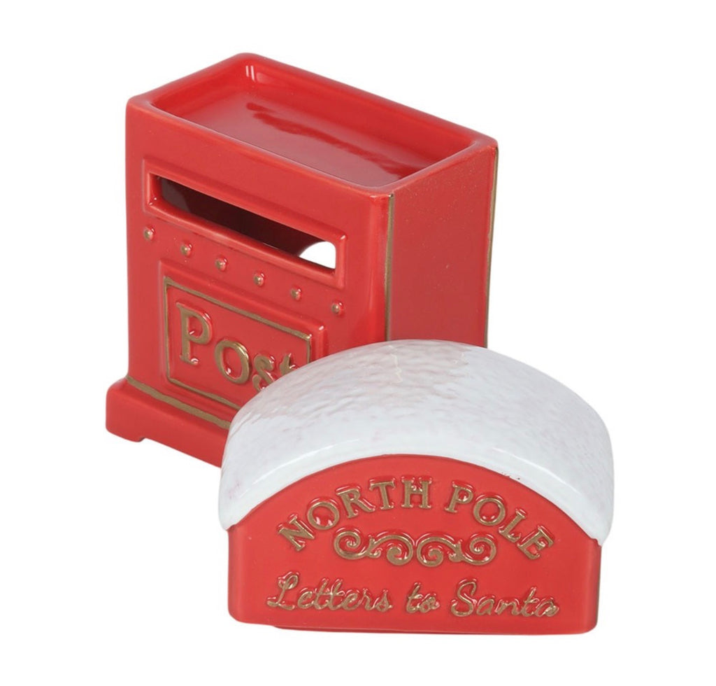 LETTERS TO SANTA CHRISTMAS POST BOX OIL BURNER