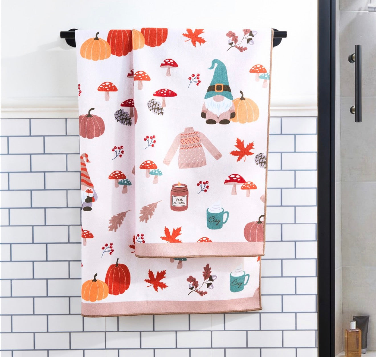 Autumn Gonk Towel Set - Natural