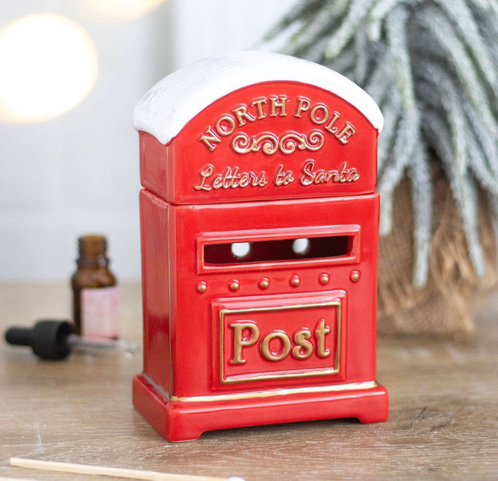 LETTERS TO SANTA CHRISTMAS POST BOX OIL BURNER