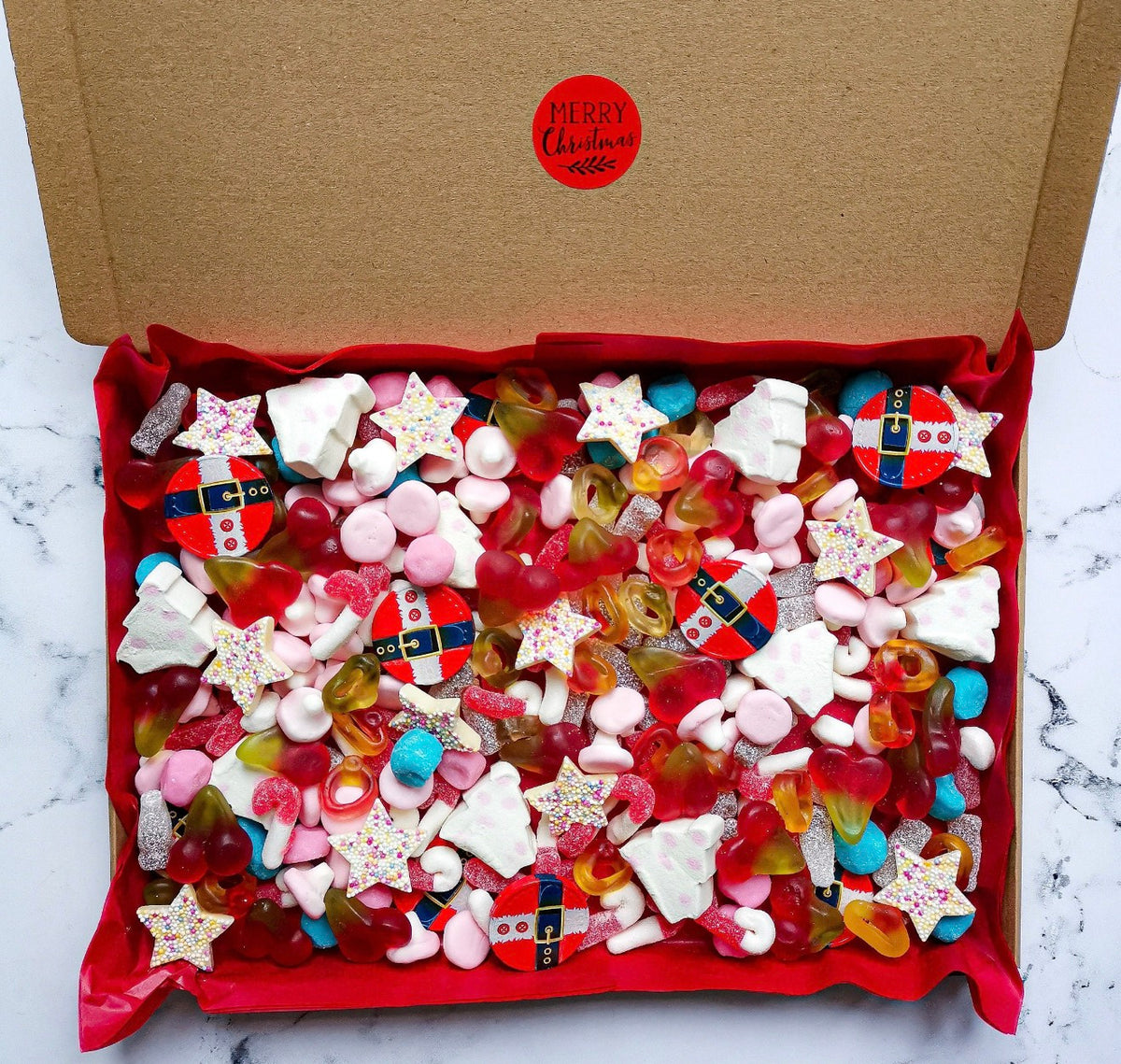Christmas Sweet Hamper: 1kg Pick & Mix Gift Box Stocking Filler