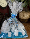 Paint Your Own 3D Christmas Snow Village Gift Set with Glue, Glitter and Gems