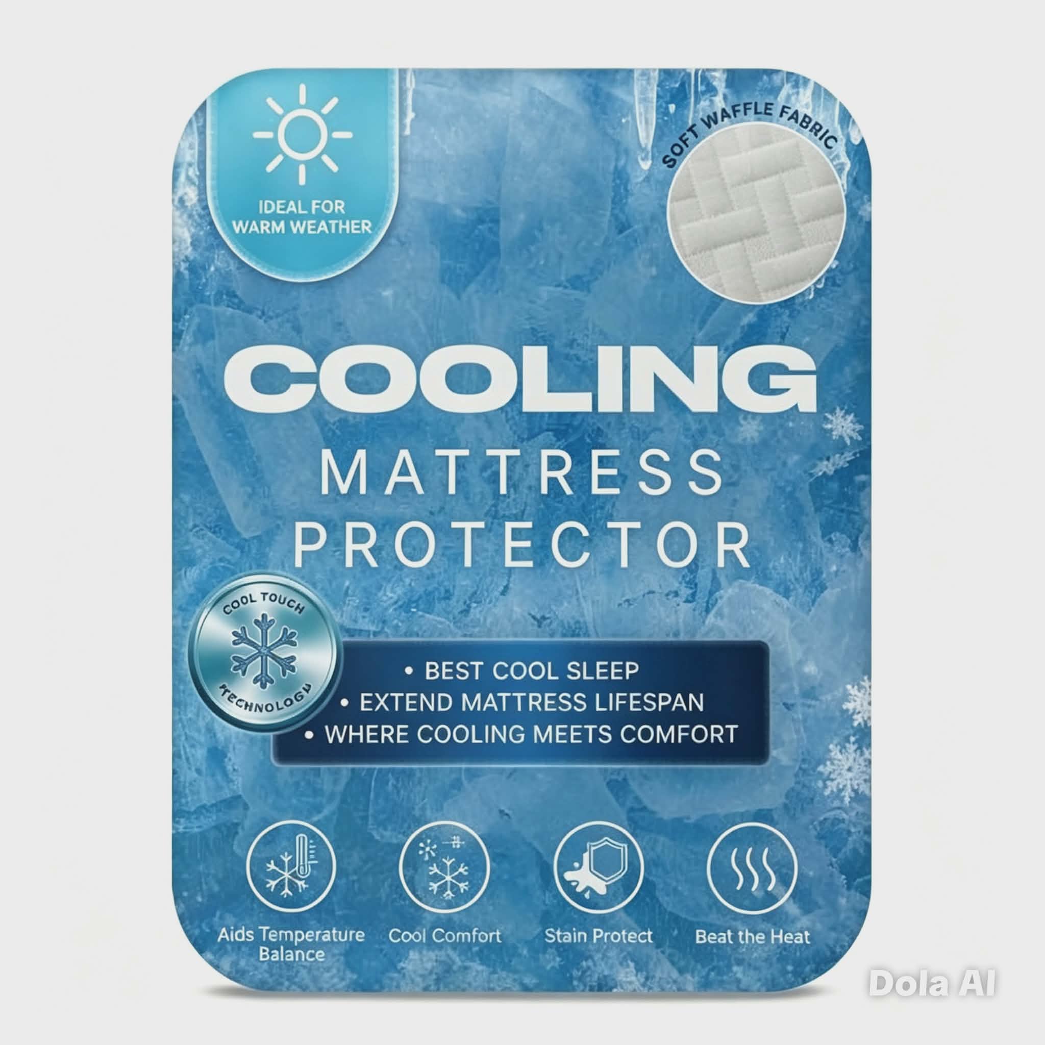 Kingsize cooling mattress protector