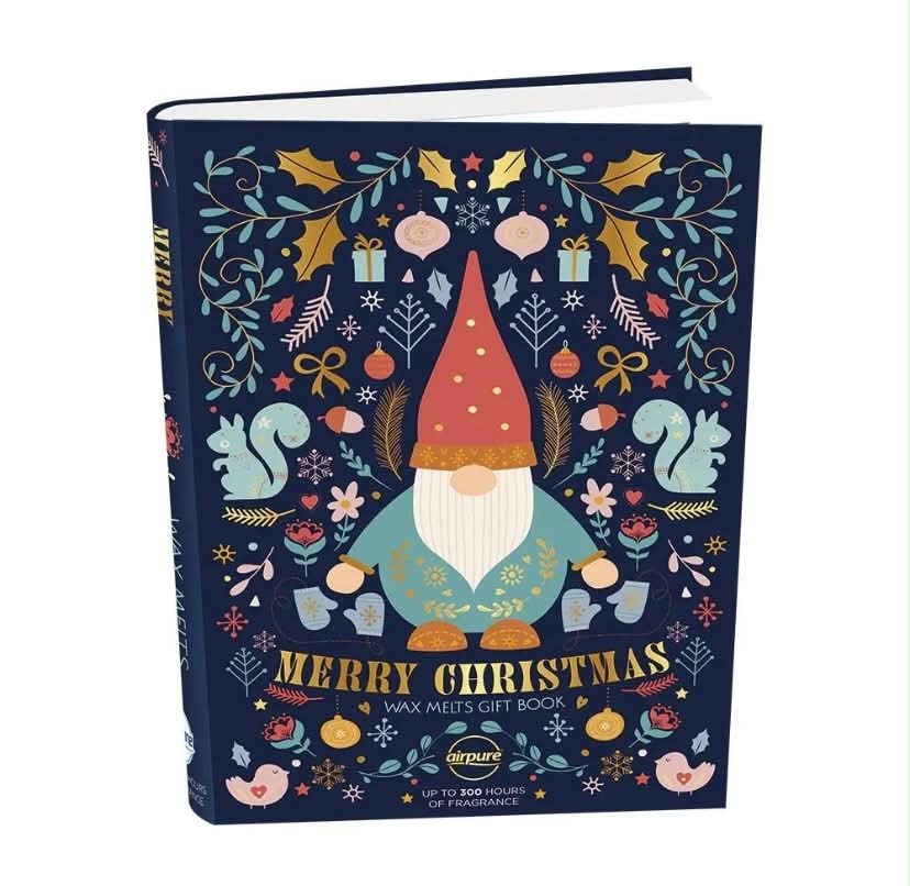 Airpure wax melt Christmas gift book gonk