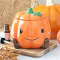 CUTE SMILING PUMPKIN OIL BURNER AND WAX WARMER