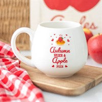 AUTUMN SKIES & APPLE PIES ROUNDED MUG