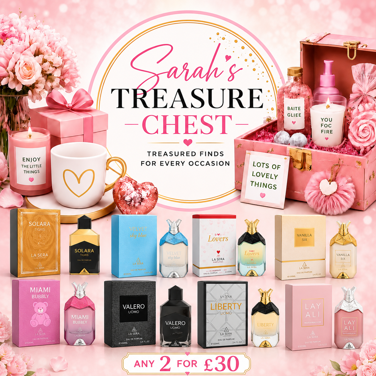 Perfume/Aftershave Any 2 for £30