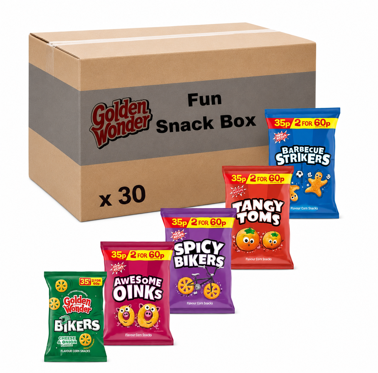 Golden Wonder Fun Snacks 22g 30 Pack