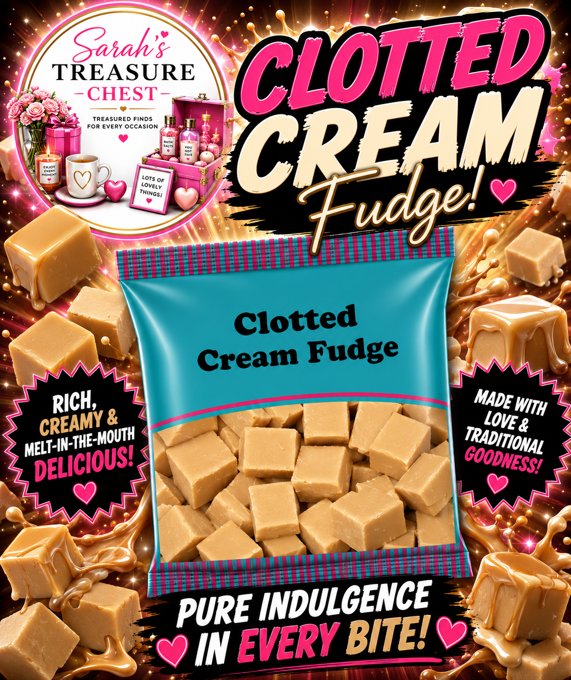 Clotted Cream Fudge 1Kg