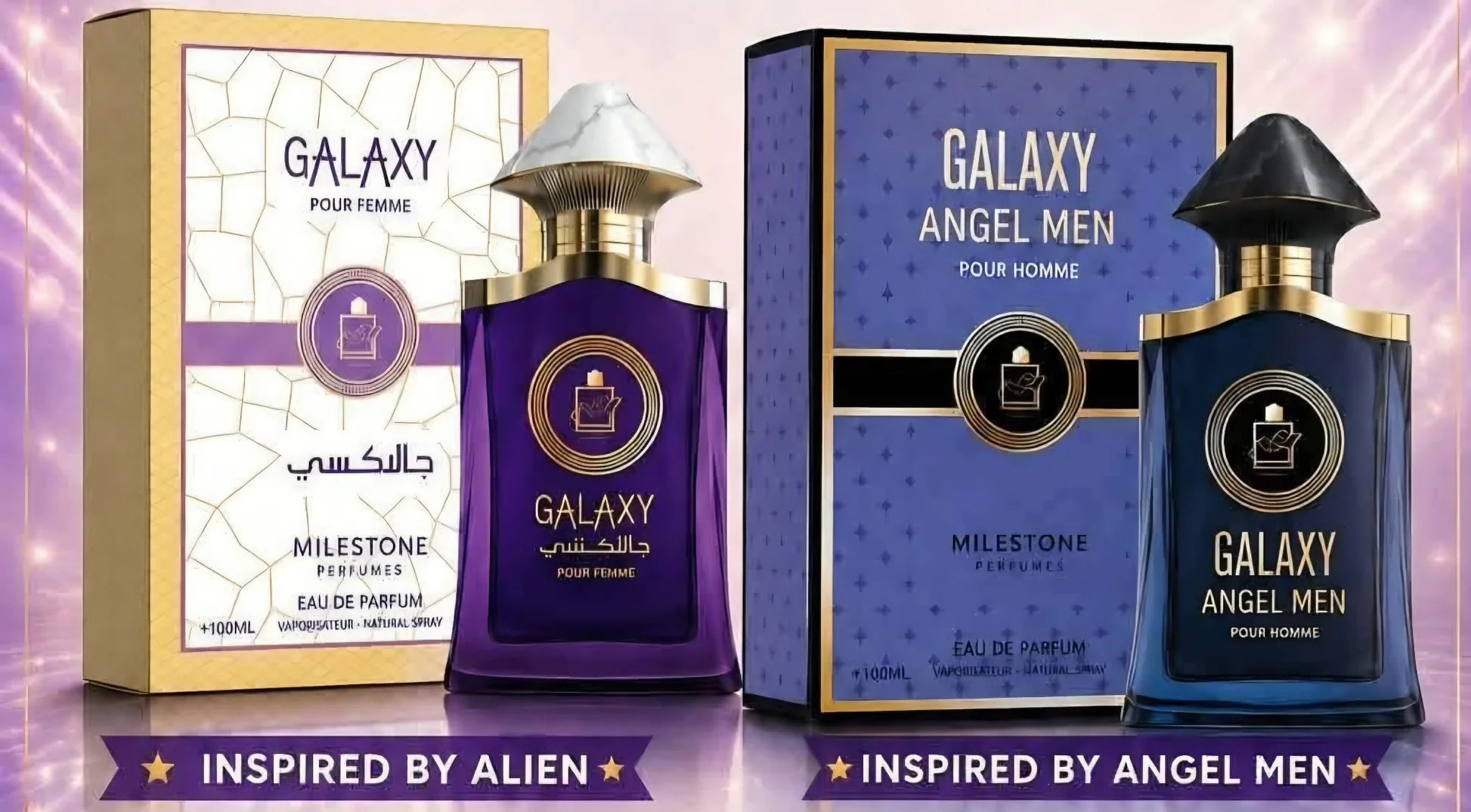 Inspired Alien & Angel Man set - Galaxy Pour Homme & Pour femme