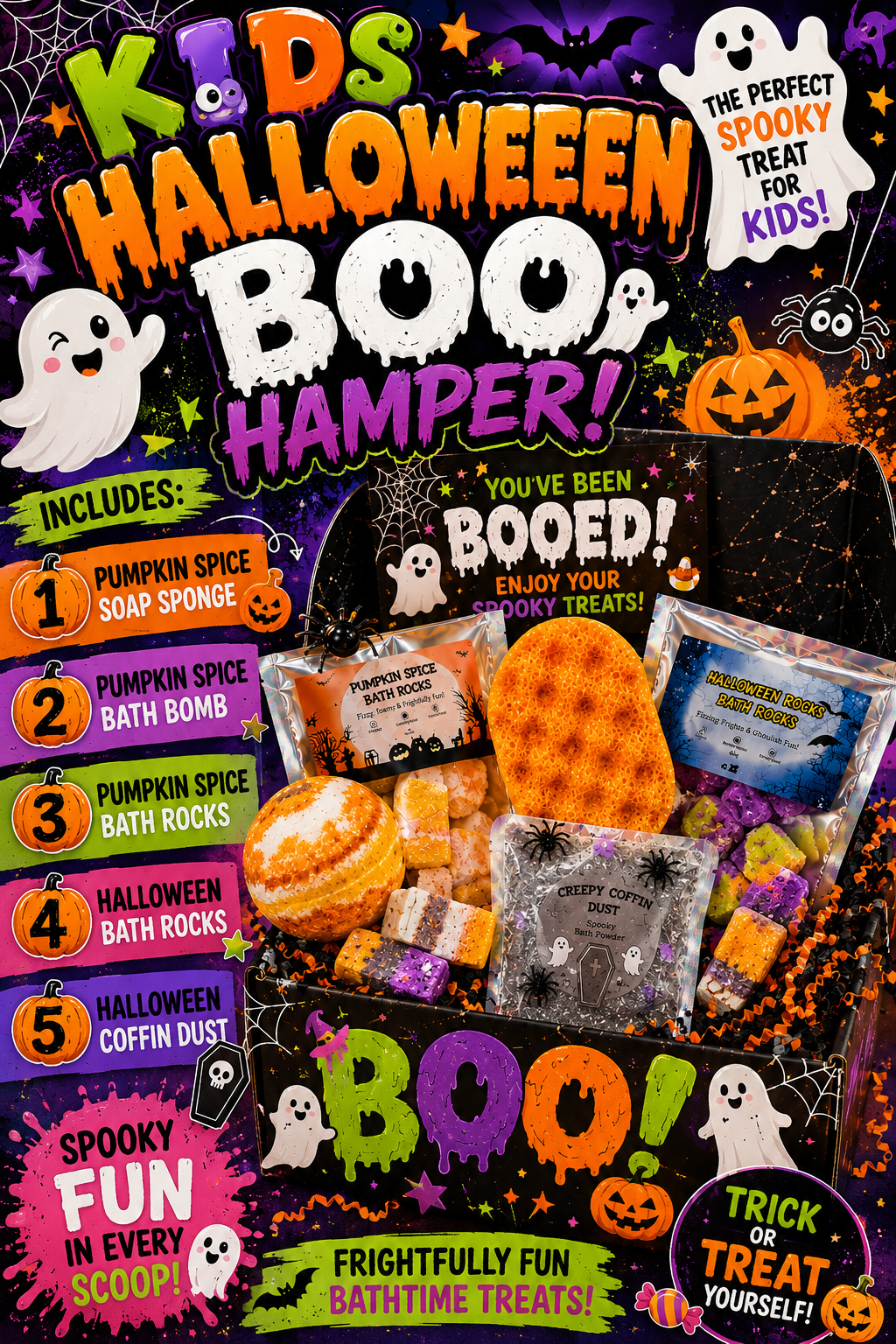 Kids Halloween boo hamper