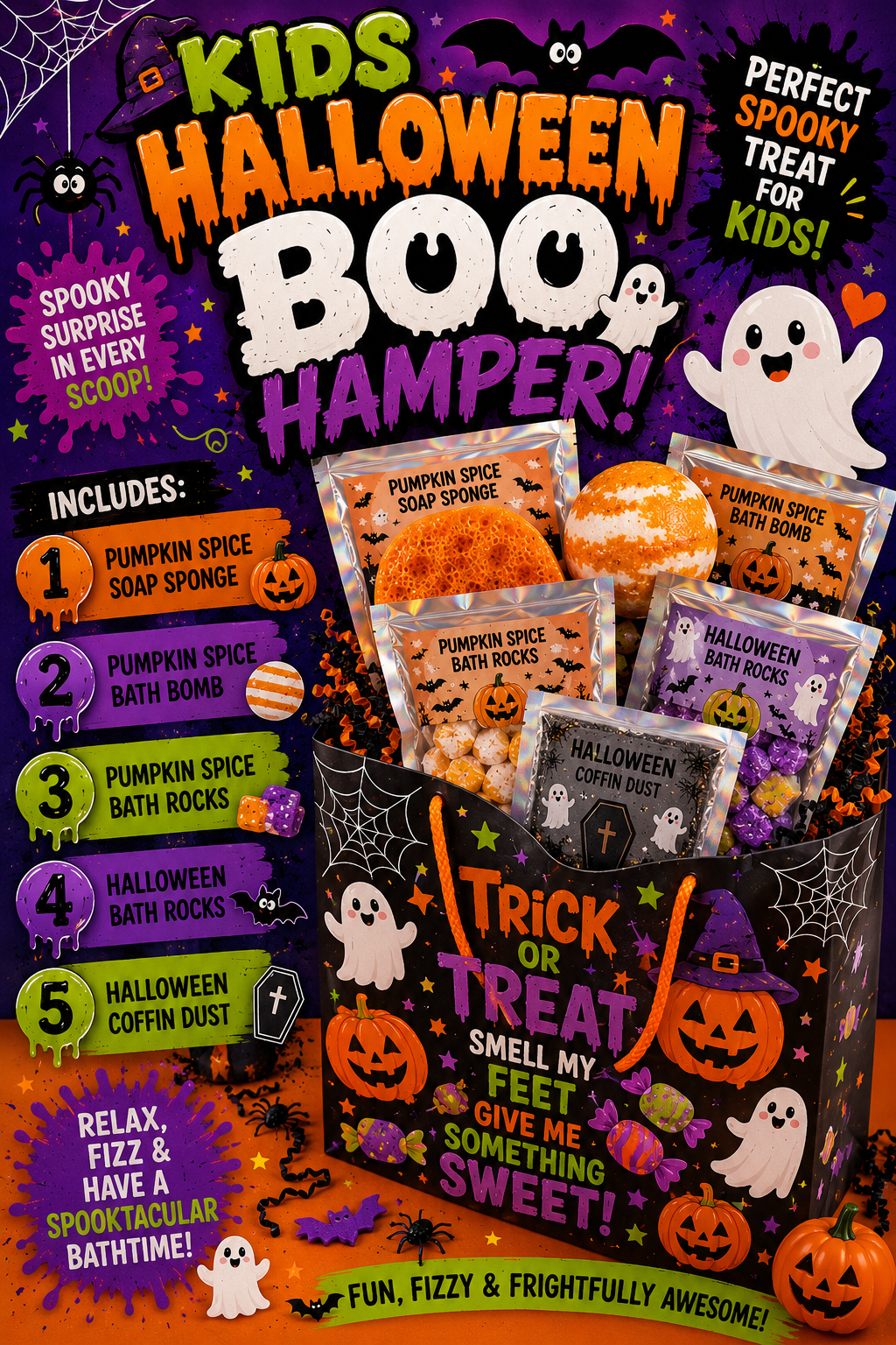 Kids Halloween boo hamper