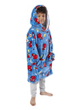 Spiderman Webs Hooded Blanket