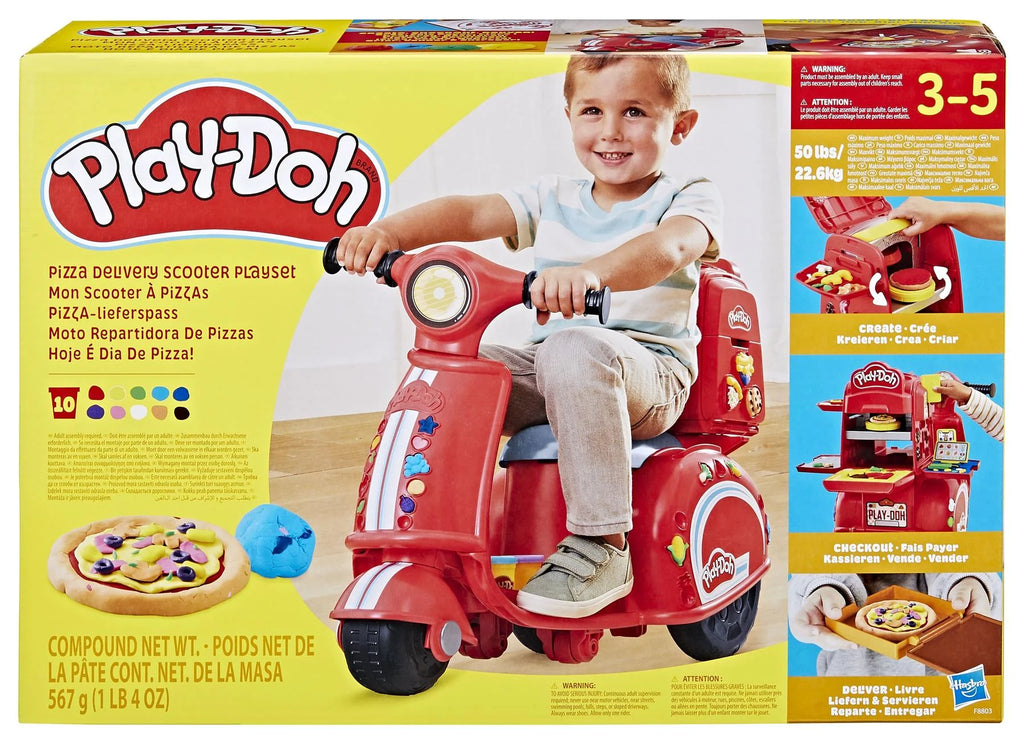 Play-Doh Pizza Delivery Kids Scooter Playset