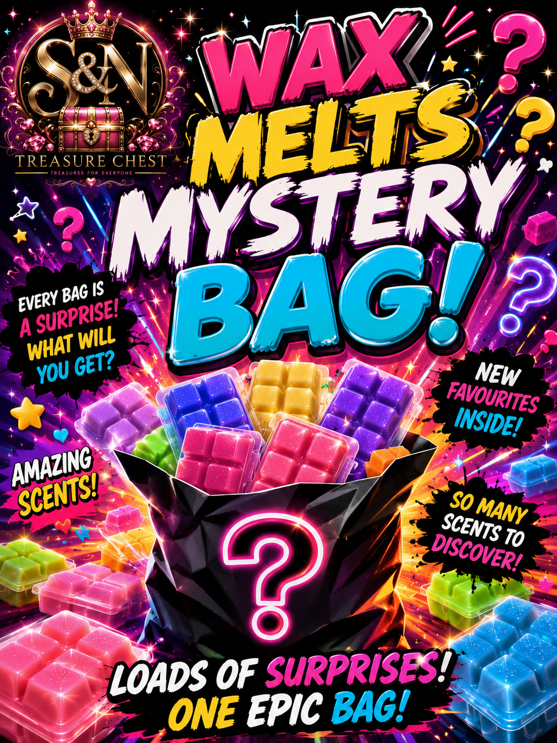 Wax melt mystery bag