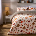 Double Autumn Gonk Fleece Duvet Set - Rust