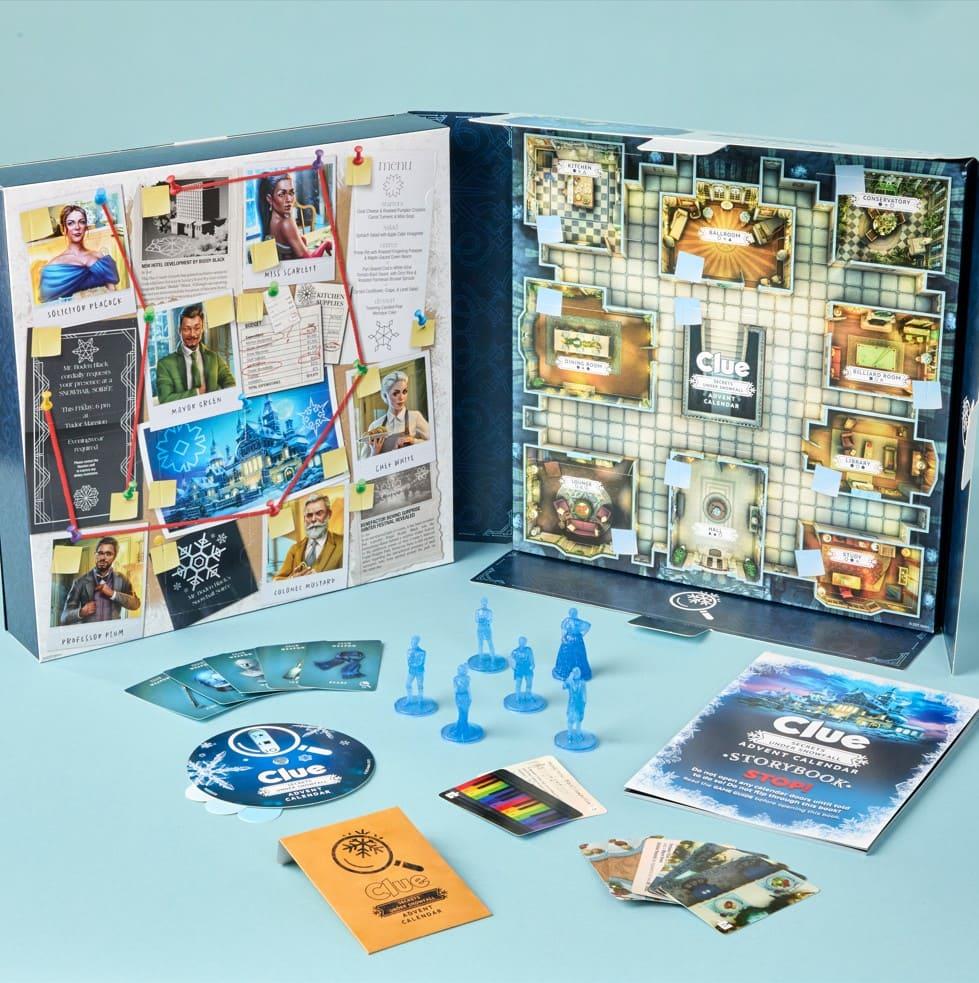 Hasbro Clue Advent Calendar: Secrets Under Snowfall
