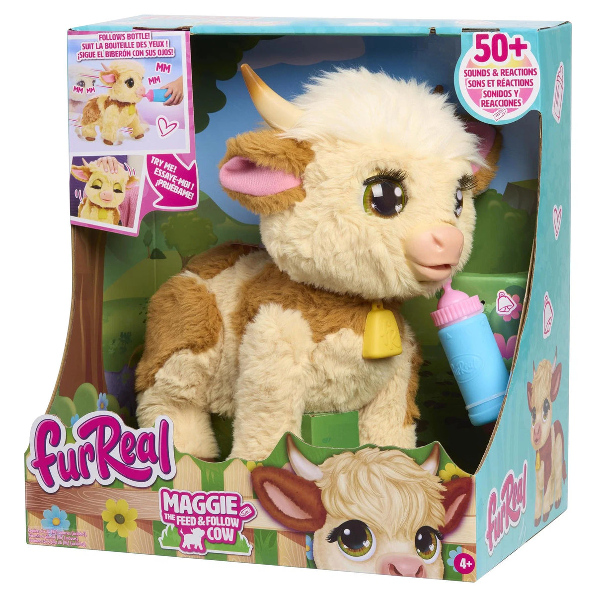 FurReal Maggie the Feed & Follow Cow