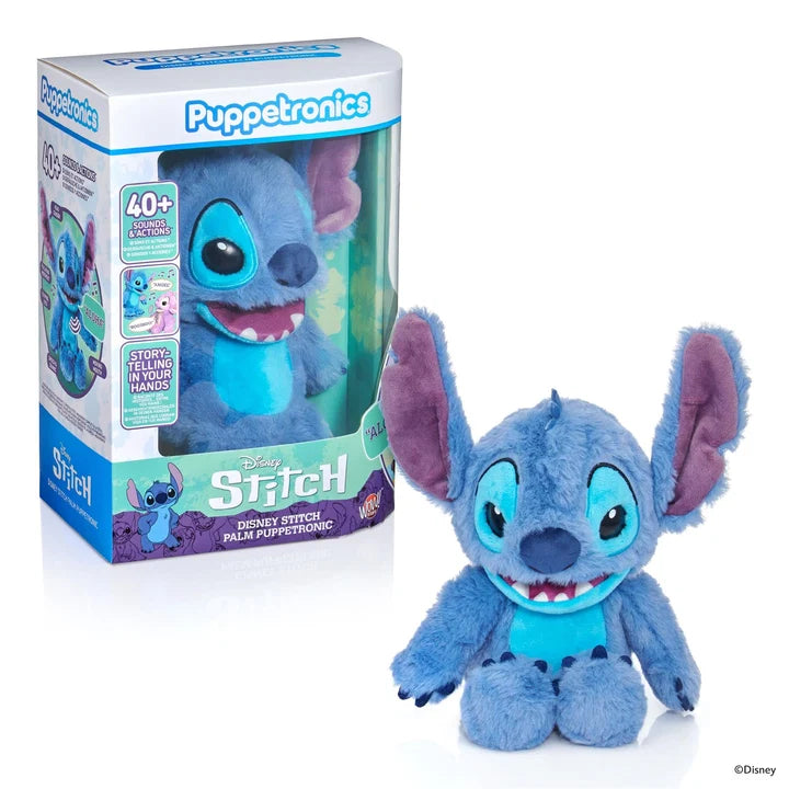 Disney Stitch Palm Puppetronic Plush