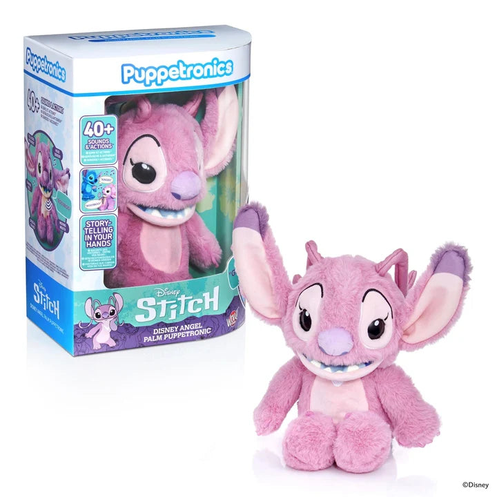 Disney Stitch Angel Palm Puppetronic Plush