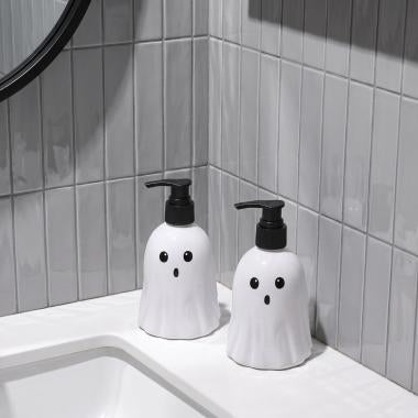 2 Pack Ghost Soap Dispensers - White
