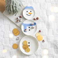 SET OF 3 WINTER SNOWMEN STACKING BOWLS