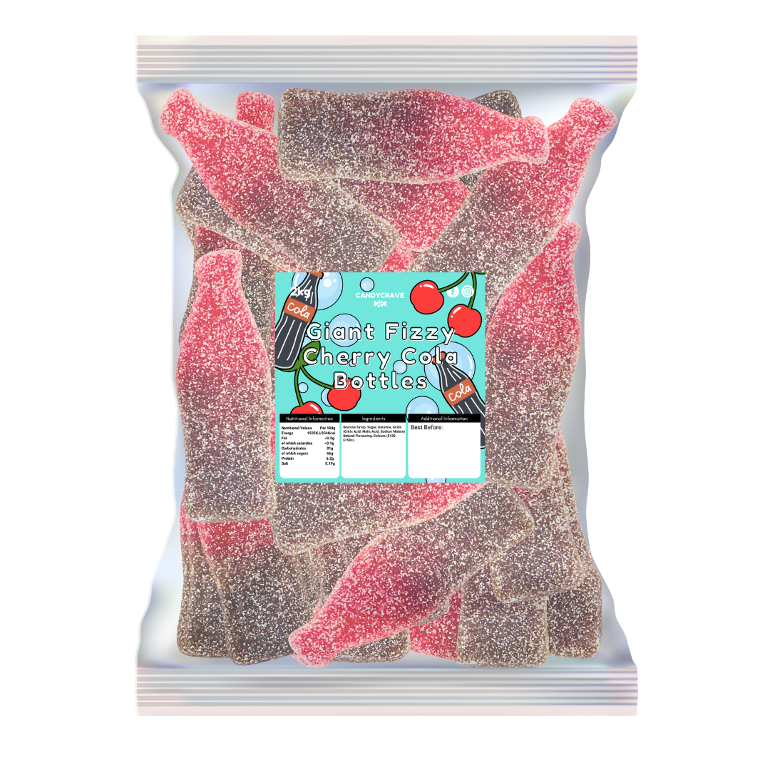Candycrave Giant Fizzy Cherry Cola Bottle 2kg