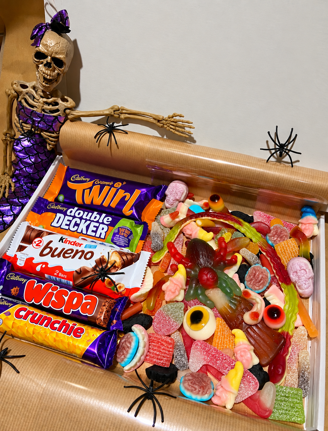 Halloween Half Chocolate Half Sweets Treat Box
