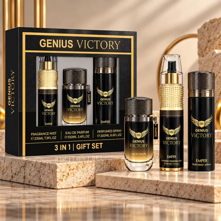 Inspired by invictus victory - Emper Genius Victory 3 in 1 Perfume Gift Set
